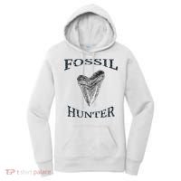 Great Distressed Fossil Hunter Megalodon Tooth Enthusiast Women's Hoodie thumb 0