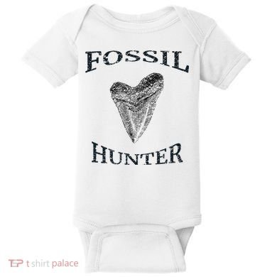 Great Distressed Fossil Hunter Megalodon Tooth Enthusiast Baby Bodysuit