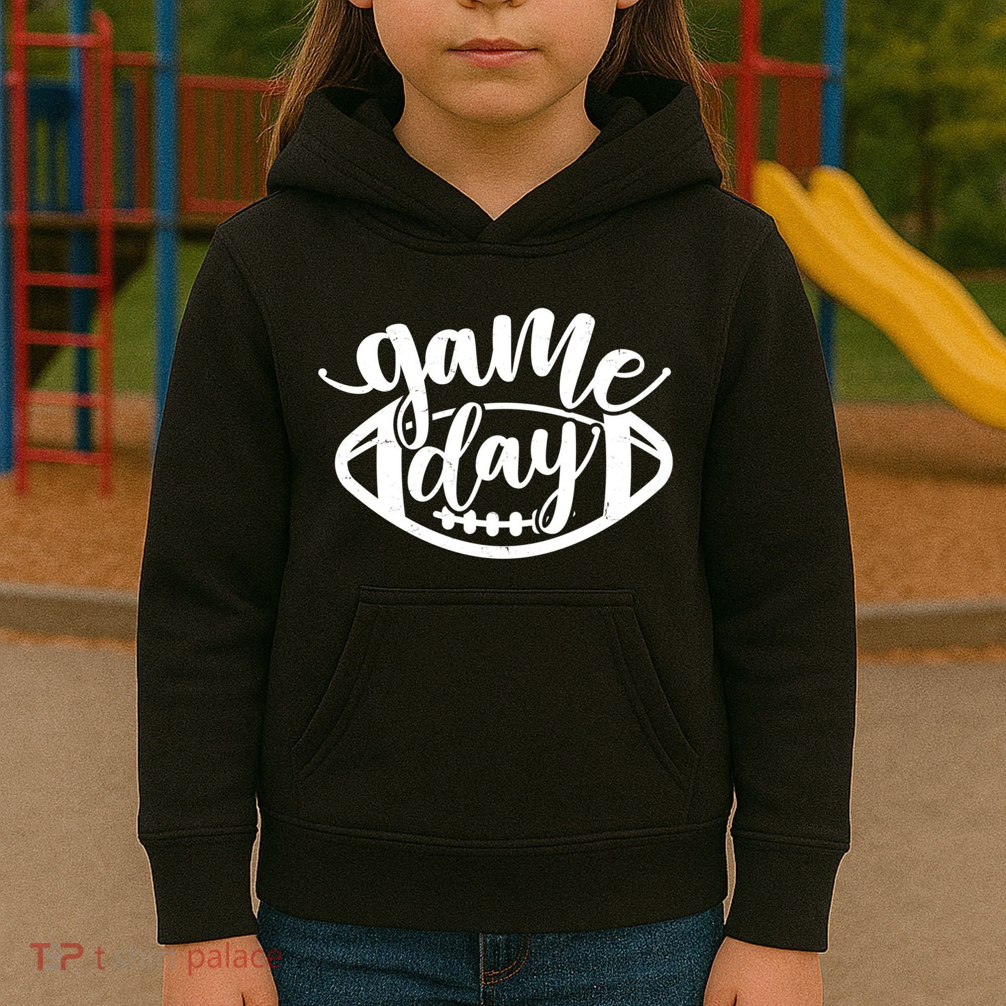 Game Day Football Fan Kids Hoodie
