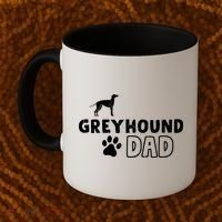 Greyhound Dad Funny Cute Dog Owner Adopt Rescue Fathers Day Gift Coffee Mug thumb 2