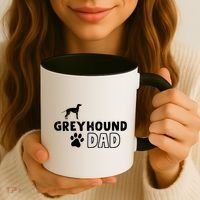 Greyhound Dad Funny Cute Dog Owner Adopt Rescue Fathers Day Gift Coffee Mug thumb 3