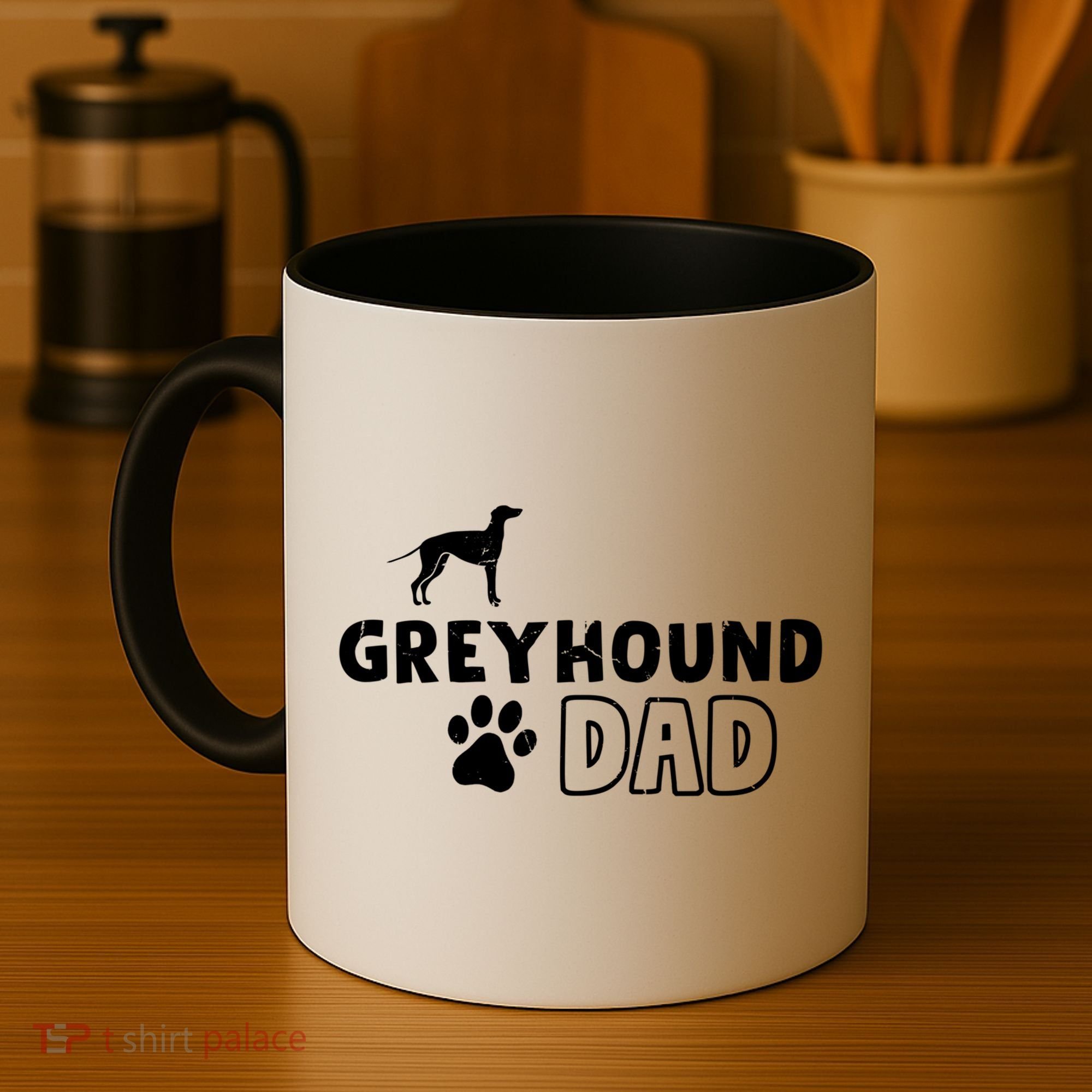 Greyhound Dad Funny Cute Dog Owner Adopt Rescue Fathers Day Gift Coffee Mug