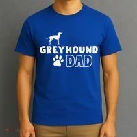 Greyhound Dad Funny Cute Dog Owner Adopt Rescue Fathers Day Gift T-Shirt thumb 3
