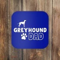 Greyhound Dad Funny Cute Dog Owner Adopt Rescue Fathers Day Gift Coaster thumb 0