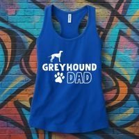 Greyhound Dad Funny Cute Dog Owner Adopt Rescue Fathers Day Gift Women's Tank Top thumb 3