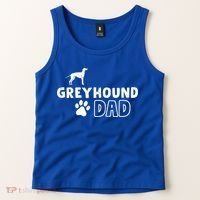 Greyhound Dad Funny Cute Dog Owner Adopt Rescue Fathers Day Gift Tank Top thumb 2
