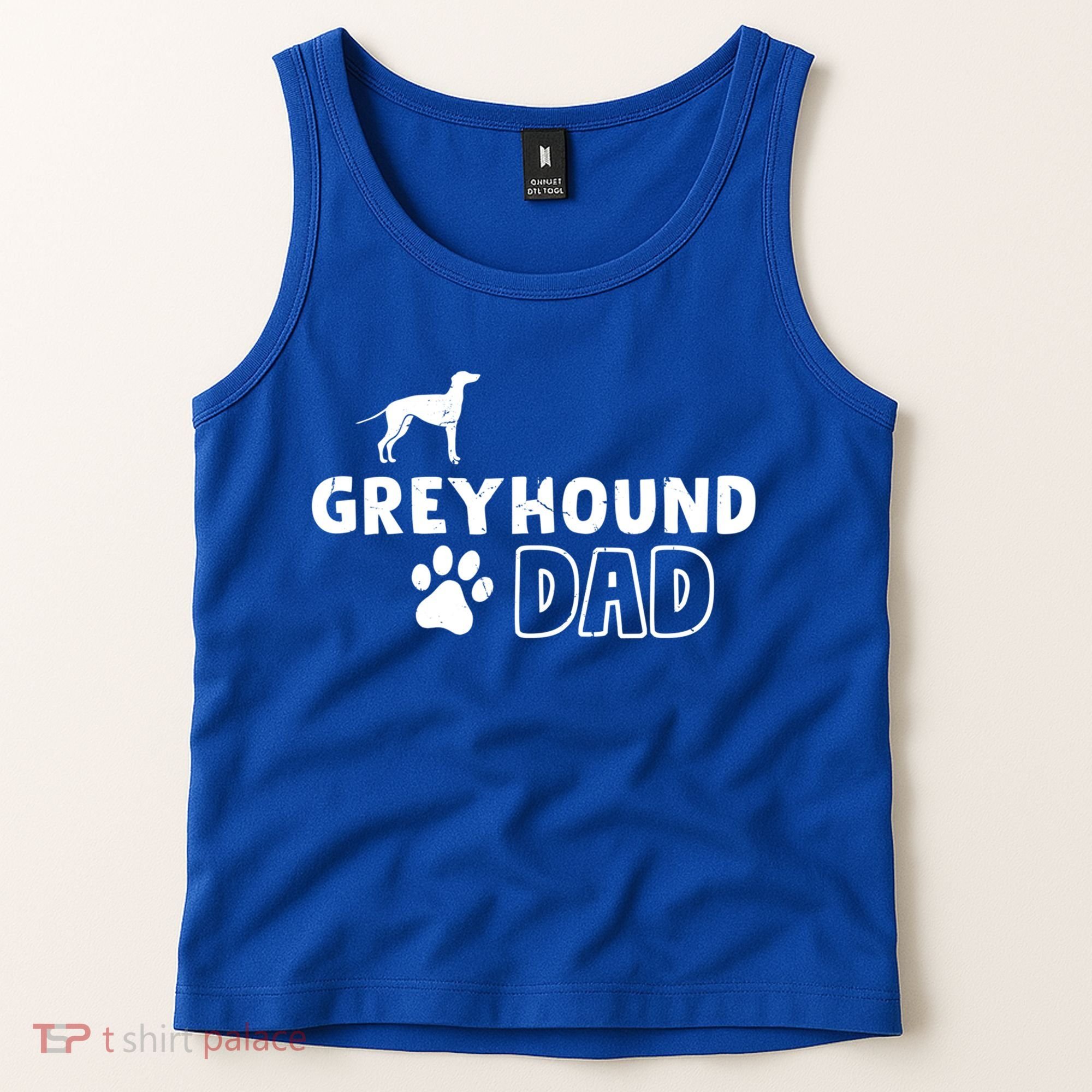Greyhound Dad Funny Cute Dog Owner Adopt Rescue Fathers Day Gift Tank Top