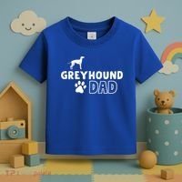 Greyhound Dad Funny Cute Dog Owner Adopt Rescue Fathers Day Gift Toddler T-Shirt thumb 3
