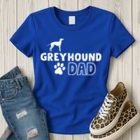 Greyhound Dad Funny Cute Dog Owner Adopt Rescue Fathers Day Gift Women's T-Shirt thumb 3