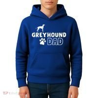 Greyhound Dad Funny Cute Dog Owner Adopt Rescue Fathers Day Gift Kids Hoodie thumb 4