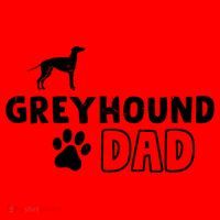 Greyhound Dad Funny Cute Dog Owner Adopt Rescue Fathers Day Gift Santa Hat thumb 1