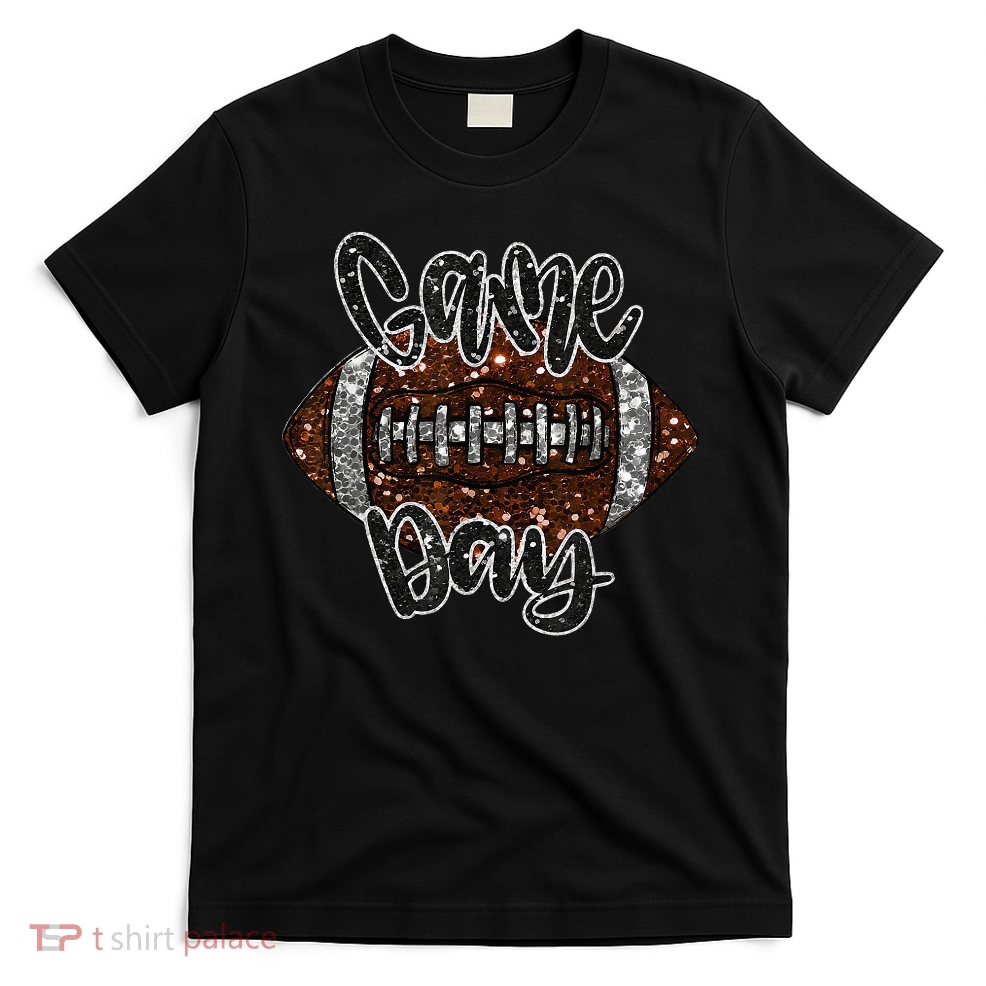 Game Day Football Bling Bling Football Lover Sport Season T-Shirt