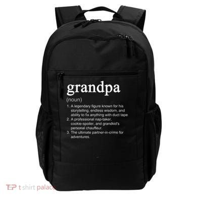 Grandpa Definition Funny Cool Backpack