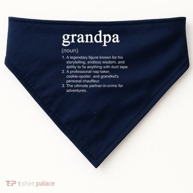 Grandpa Definition Funny Cool USA-Made Doggie Bandana