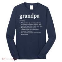 Grandpa Definition Funny Cool Long Sleeve Shirt thumb 0