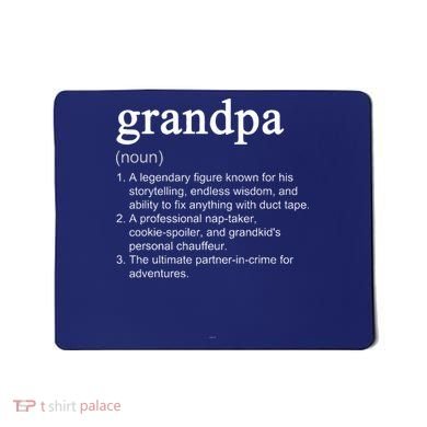 Grandpa Definition Funny Cool Mousepad