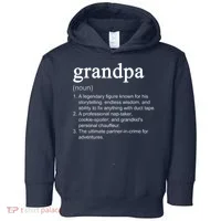 Grandpa Definition Funny Cool Toddler Hoodie thumb 0