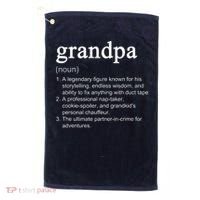 Grandpa Definition Funny Cool Golf Towel thumb 0