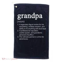 Grandpa Definition Funny Cool Golf Towel thumb 0