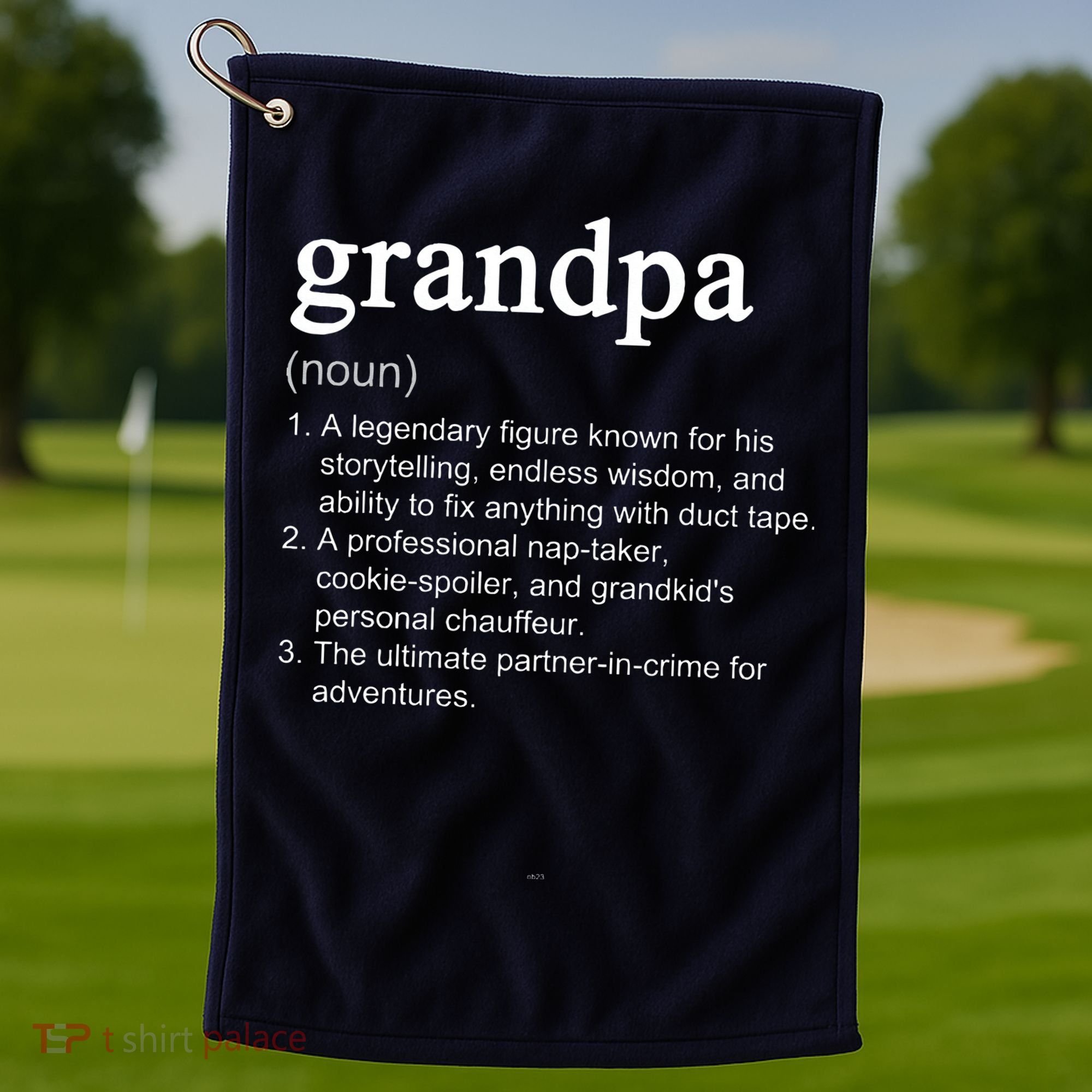 Grandpa Definition Funny Cool Golf Towel