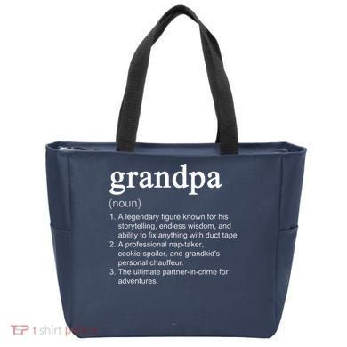 Grandpa Definition Funny Cool Tote Bag