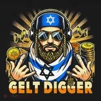 Gelt Digger Funny Jewish Rapper Isreali Button thumb 1