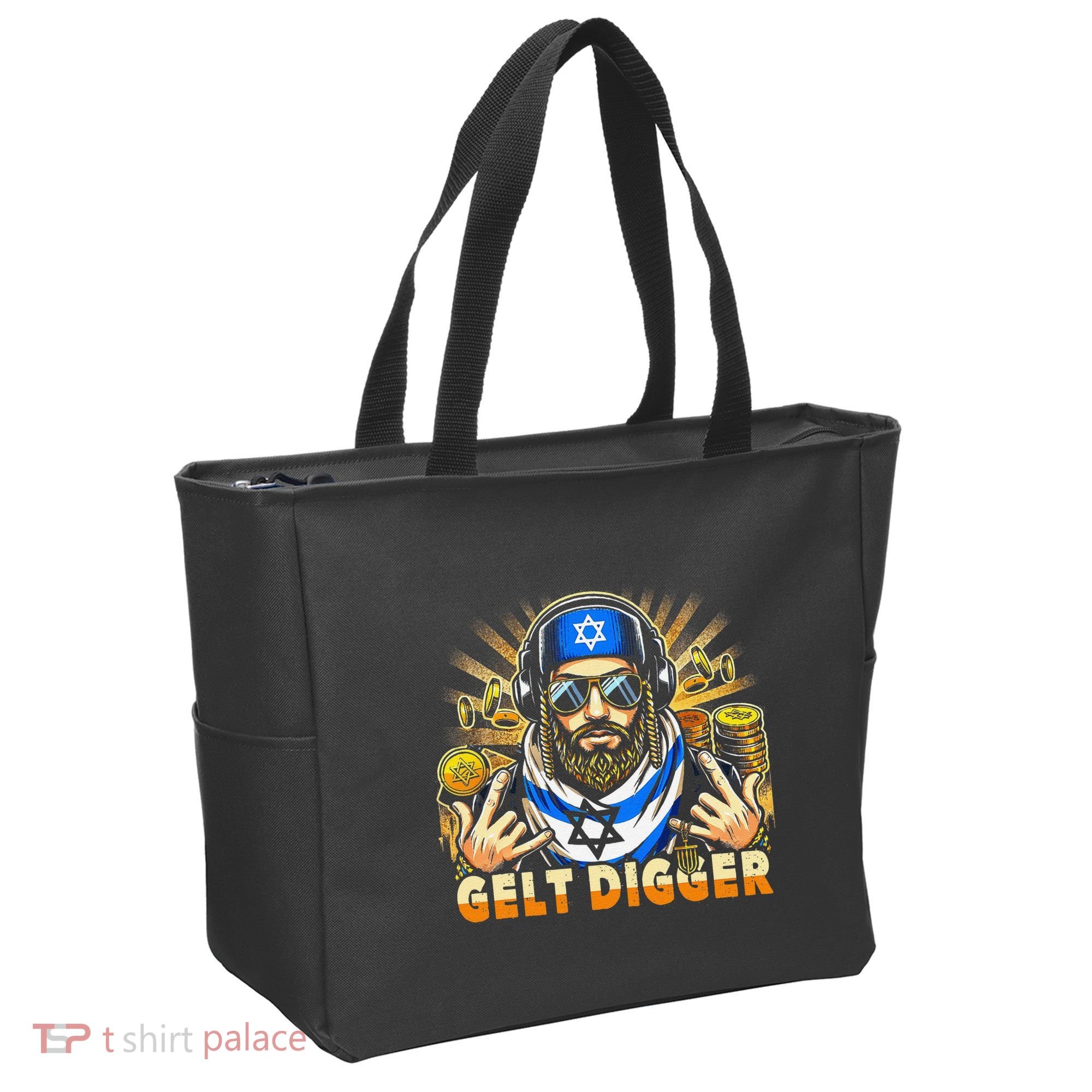 Gelt Digger Funny Jewish Rapper Isreali Tote Bag