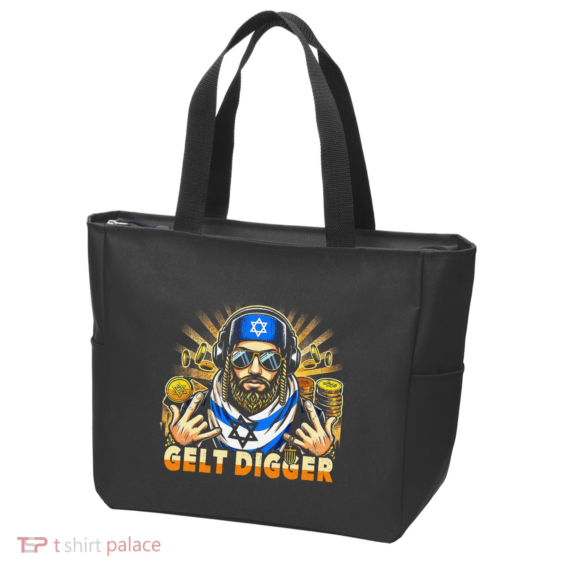 Gelt Digger Funny Jewish Rapper Isreali Tote Bag