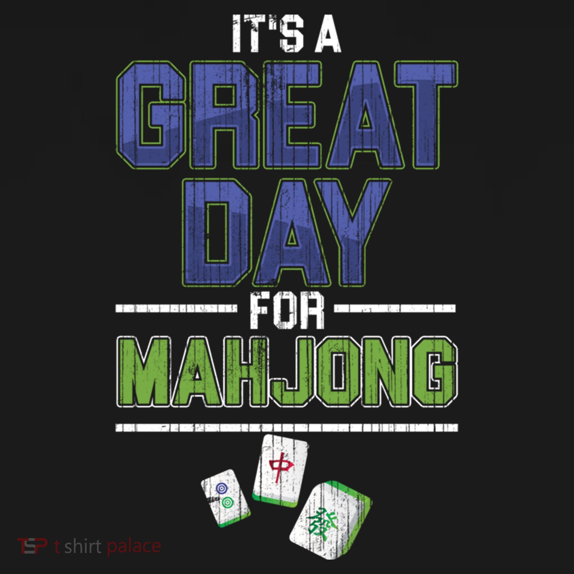 Great Day For Mahjong Player Chinese Board Game Solitaire Funny Gift Women's Hoodie