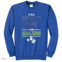 Great Day For Mahjong Player Chinese Board Game Solitaire Funny Gift Sweatshirt thumb 0