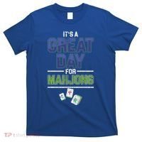 Great Day For Mahjong Player Chinese Board Game Solitaire Funny Gift T-Shirt thumb 0