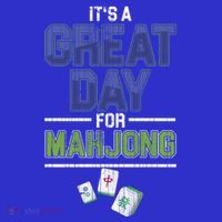 Great Day For Mahjong Player Chinese Board Game Solitaire Funny Gift Polo thumb 2