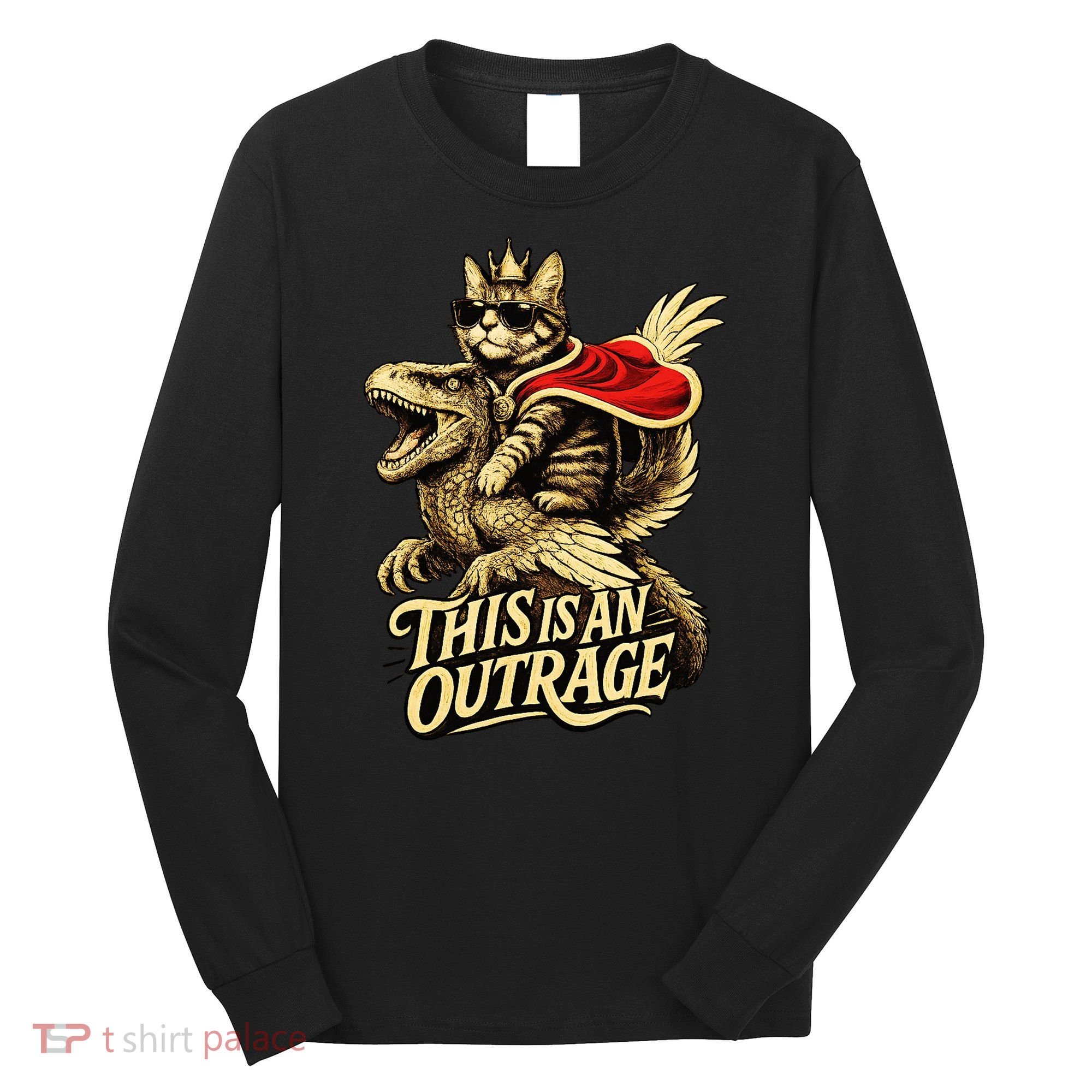 Goddammit Donut Funny Book Lover This Is An Outrage Long Sleeve Shirt