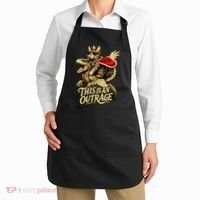 Goddammit Donut Funny Book Lover This Is An Outrage Apron thumb 2
