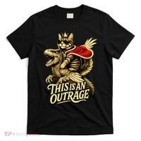 Goddammit Donut Funny Book Lover This Is An Outrage T-Shirt thumb 0