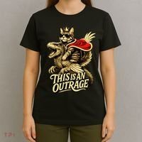 Goddammit Donut Funny Book Lover This Is An Outrage T-Shirt thumb 4