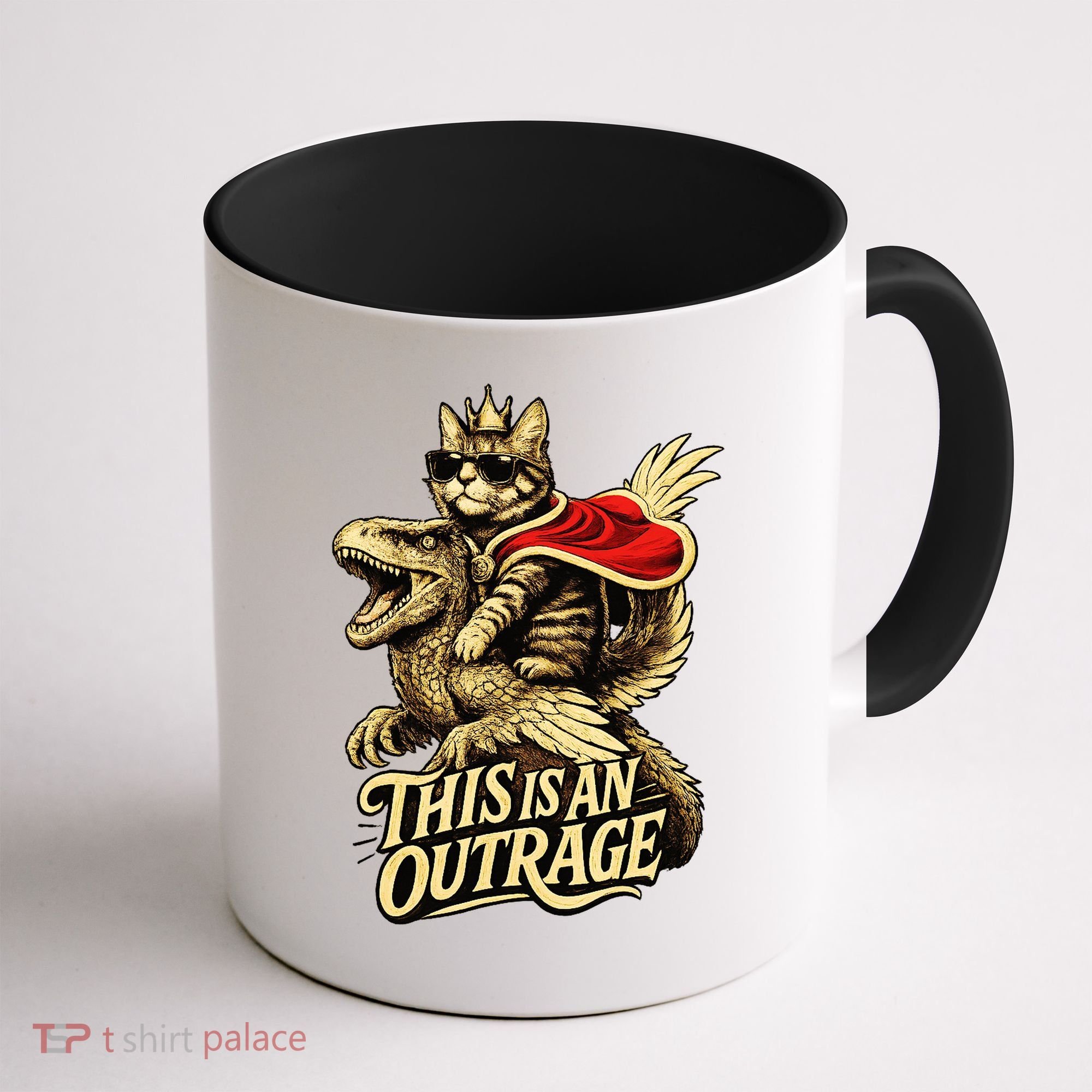 Goddammit Donut Funny Book Lover This Is An Outrage Coffee Mug
