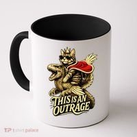 Goddammit Donut Funny Book Lover This Is An Outrage Coffee Mug thumb 0