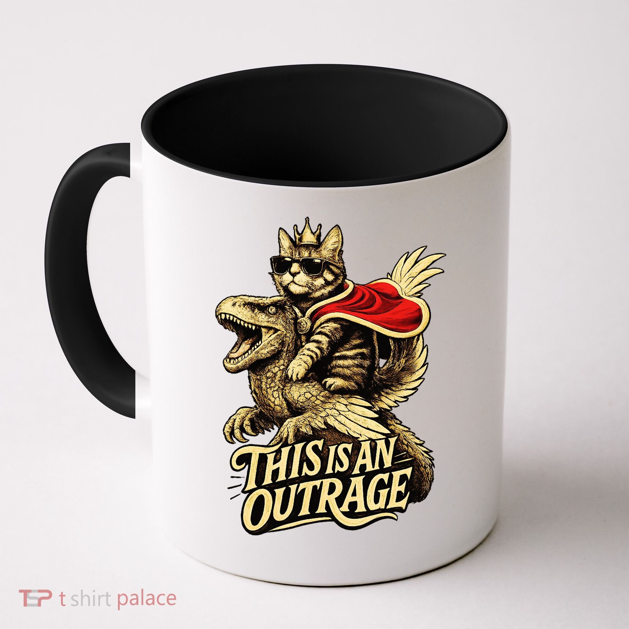 Goddammit Donut Funny Book Lover This Is An Outrage Coffee Mug