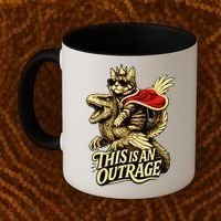 Goddammit Donut Funny Book Lover This Is An Outrage Coffee Mug thumb 2