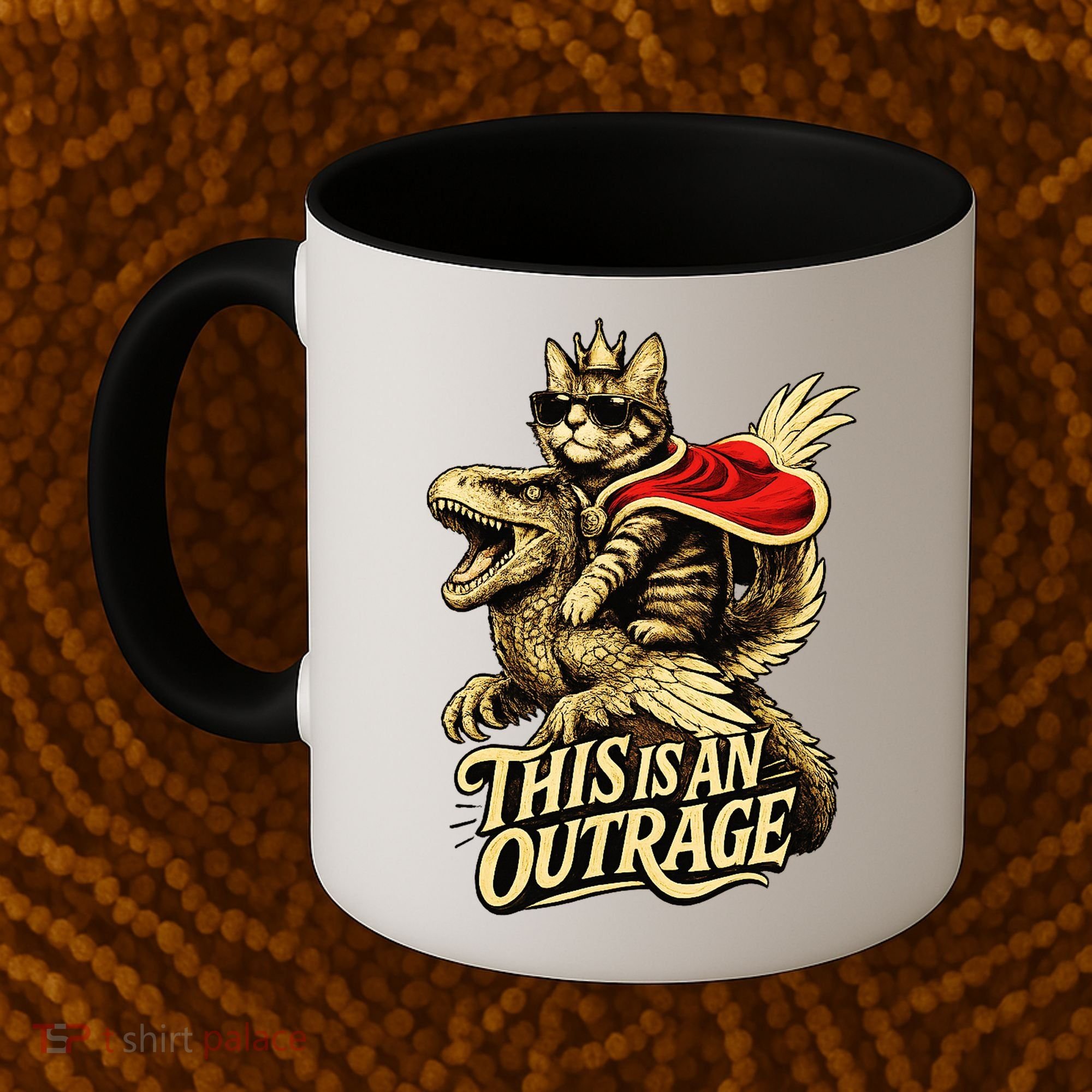 Goddammit Donut Funny Book Lover This Is An Outrage Coffee Mug