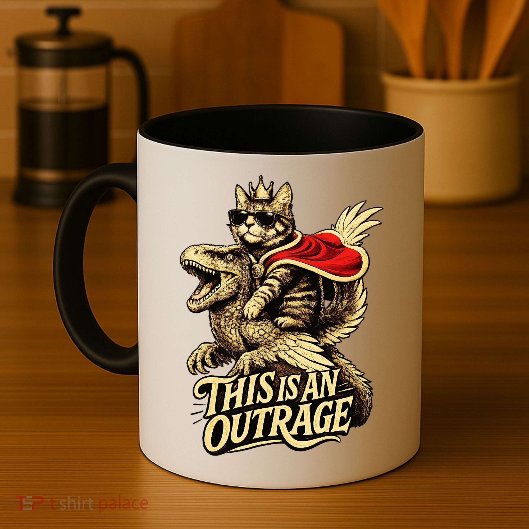 Goddammit Donut Funny Book Lover This Is An Outrage Coffee Mug