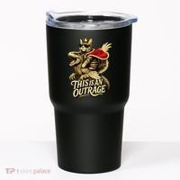 Goddammit Donut Funny Book Lover This Is An Outrage Tumbler thumb 0