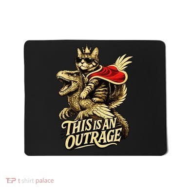 Goddammit Donut Funny Book Lover This Is An Outrage Mousepad