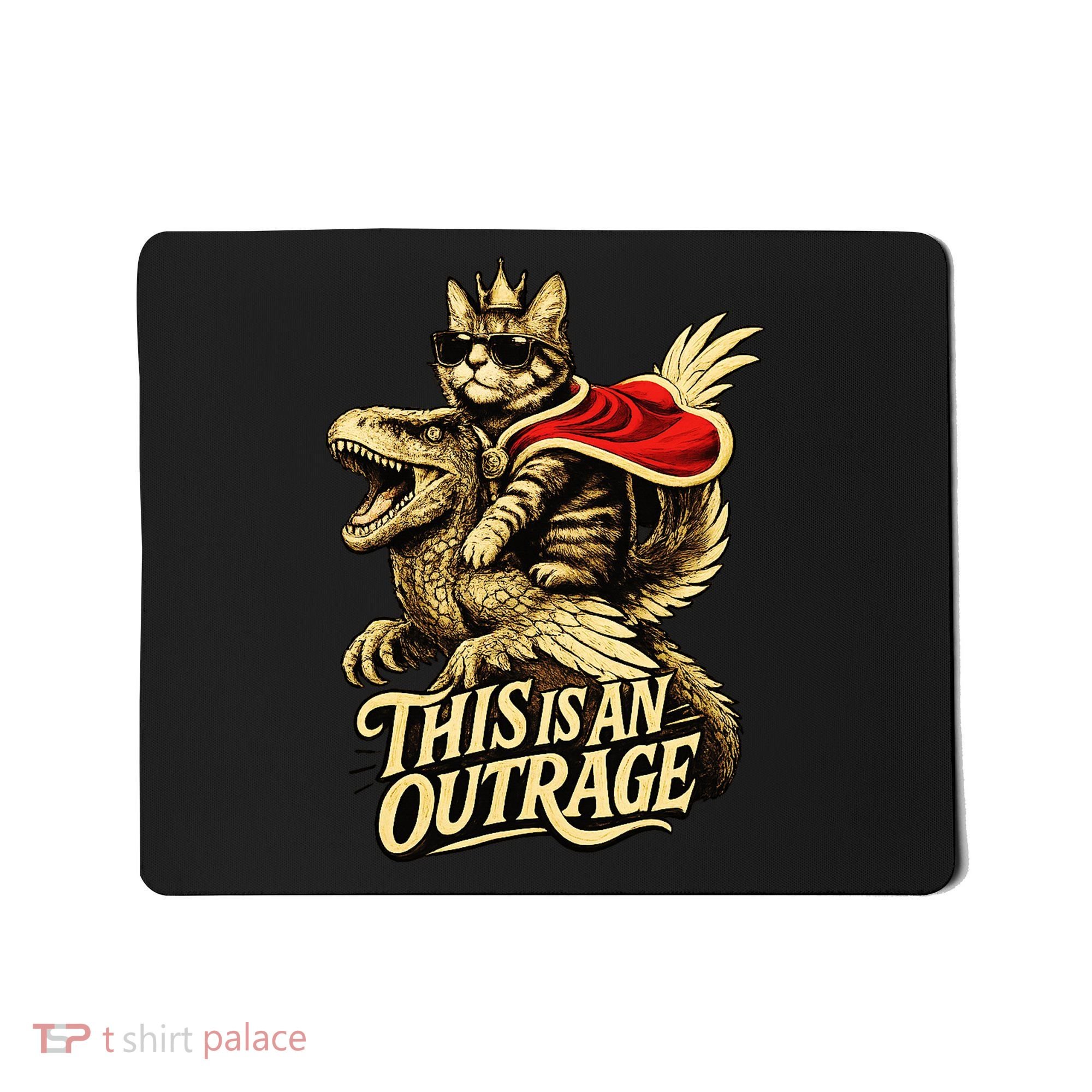 Goddammit Donut Funny Book Lover This Is An Outrage Mousepad