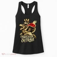 Goddammit Donut Funny Book Lover This Is An Outrage Women's Tank Top thumb 0