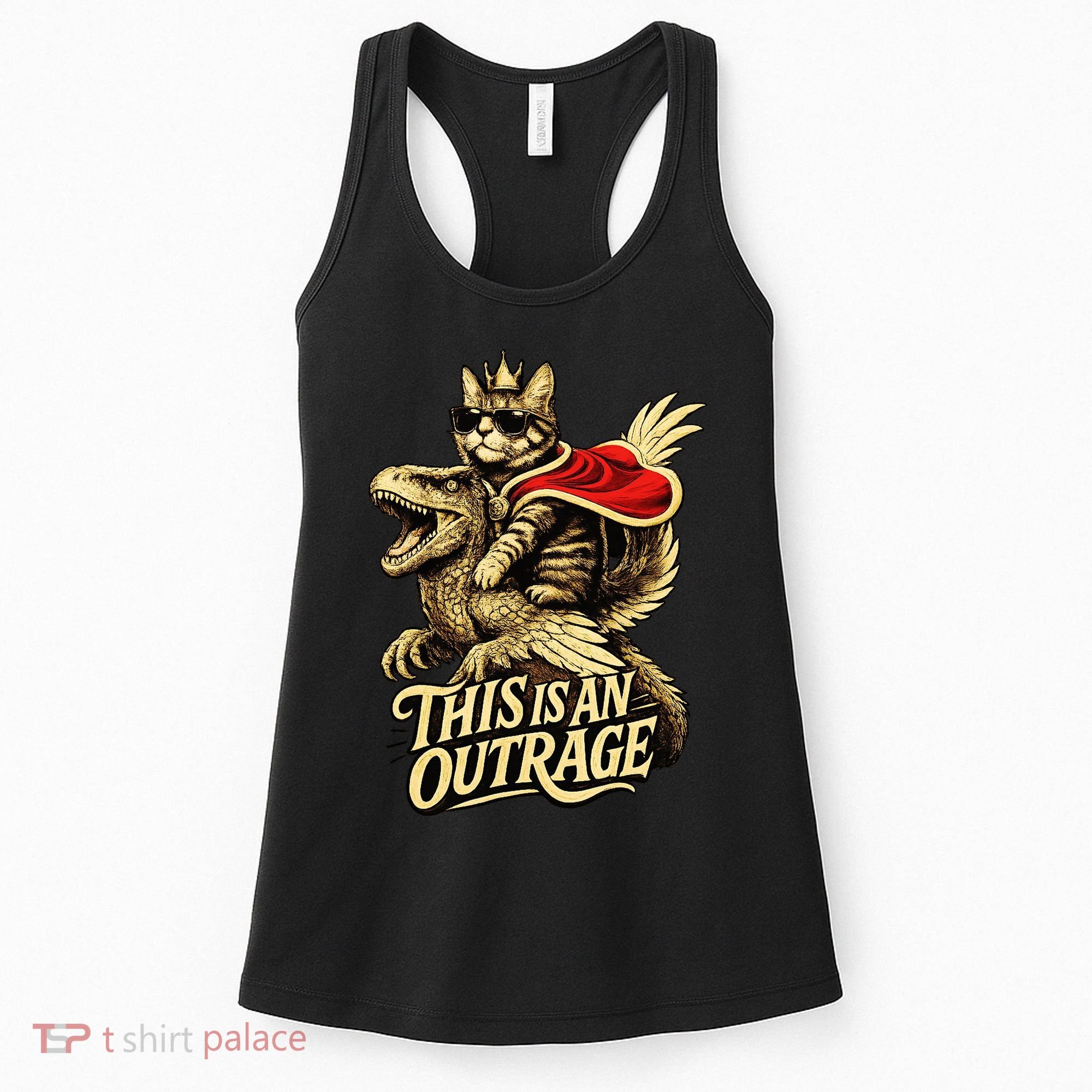 Goddammit Donut Funny Book Lover This Is An Outrage Women's Tank Top