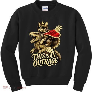 Goddammit Donut Funny Book Lover This Is An Outrage Kids Sweatshirt