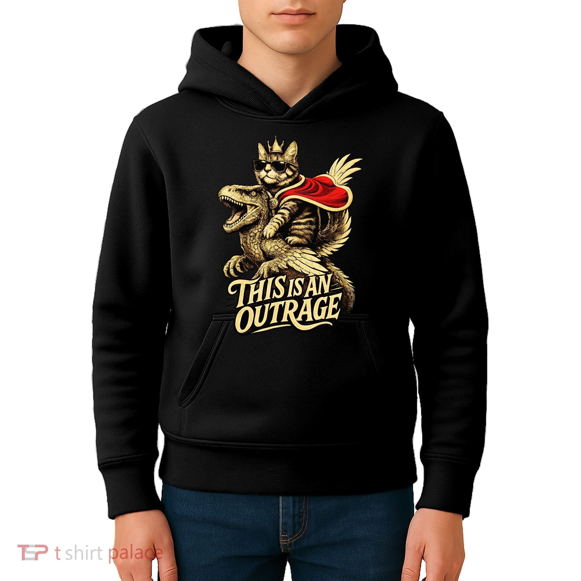 Goddammit Donut Funny Book Lover This Is An Outrage Kids Hoodie