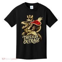Goddammit Donut Funny Book Lover This Is An Outrage Kids T-Shirt thumb 0